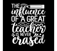 Stickers décoratifs finement sculptés L'influence d'un grand professeur ne s'efface jamais. 68x85cm Culture du tatouage Blanc