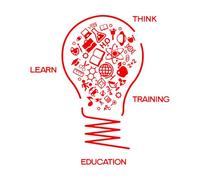 Stickers décoratifs finement sculptés table ado penser apprendre formation étude 36x38.9cm Ne se décolle pas Rouge