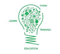 Stickers décoratifs finement sculptés table ado penser apprendre formation étude 54x58.3cm Multicolore Vert