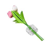 Stickers Décoration Voiture Mariage - Bouquet Tulipes 3D Romantique Lettres Alphabet | Autocollants Résistants Intempéries Vitres Fenêtres Automobile | Déclaration Amour Cadeau Mariés Anniversaire