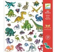160 stickers Dinosaures DJECO vert TU