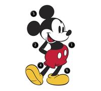 Stickers - Disney - Mickey Mouse - Multicouleur - Vinyle - 89 cm x 52 cm