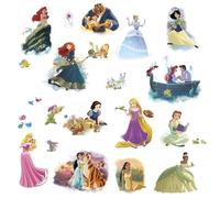 Stickers - Disney - Princesses - 22 Stickers Repositionnables - Multicolore - Vinyle
