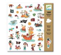 Stickers - Djeco - Pirates - 160 Stickers - Multicolore - Pochette 21.5 x 23 cm