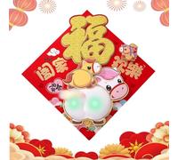 Stickers du Nouvel An Chinois,Décalcomanies Adhésives Chinoises Cartoon 3D Mignonnes | Idées Décoratives pour le Nouvel An | pour Porte Maison Voiture Bureau École Café Librairie