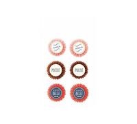 Graine Créative Autocollants 3D Poésie Multicolore Lot de 6 Mixte