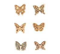 Stickers en Bois Papillons 5 x 4 cm 6 pièces