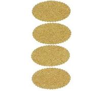 Stickers en liège x 4 - Ovales Marron G