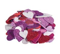 Stickers En Mousse Coeurs Paillettes 100 Pièces