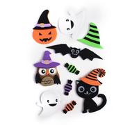 MÉGACRÉA Stickers en Mousse Halloween 10 pièces