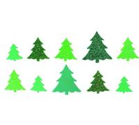 MÉGACRÉA Stickers en Mousse Sapin pailleté 2,5 à 4 cm 60 pi