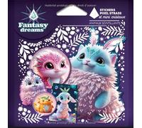 Stickers en pixel strass et mini cristaux - Animaux scintillants