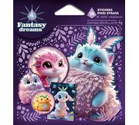 Stickers en pixel strass et mini cristaux - Animaux scintillants