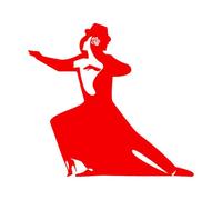 Stickers en vinyle Musique de danse de la passion du couple Tango Passion Dance 36x39cm Installation facile RoseRouge