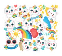 Stickers enfant 11 caticorns arc en ciel