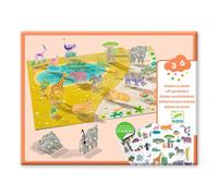 Stickers enfant à relever Djeco Animaux Multicolore