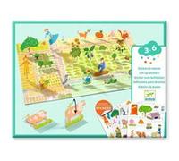 Stickers enfant à relever Djeco La ferme Multicolore