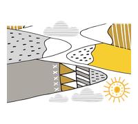 Stickers enfant montagnes scandinaves atika