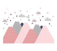 Stickers enfant montagnes scandinaves marika