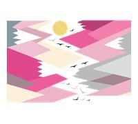 Stickers enfant montagnes scandinaves martika
