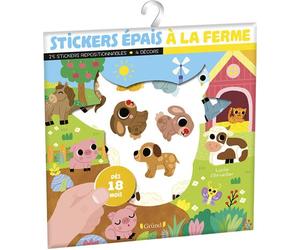 Stickers épais - À la ferme - Lucile Ahrweiller - Grund - broché - Document jeunesse