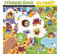 Grund – Stickers épais En forêt – Pochette 25 repositionnables, 4 décors – Dès 18 mois