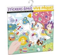 Stickers épais - Vive Pâques - Léa Fabre - Grund - broché - Document jeunesse