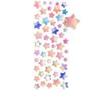 Stickers Époxy Étoiles Pastel 0,8 À 1,5 Cm 52 Pièces