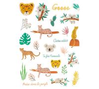 Stickers époxy Jungle de 1,1 à 4,7 cm 26 pièces