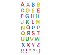 Stickers Époxy Pailletés Alphabet Et Symboles 40 Pièces