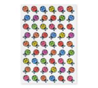 MÉGACRÉA Stickers époxy pailletés coccinelles 1 x 1,4 cm 54