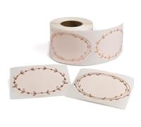 Stickers et autocollants de bocal et de couvercle resistants et resistants a l'huile - Etiquettes d'epices et de bouteilles de garde-manger (fleu