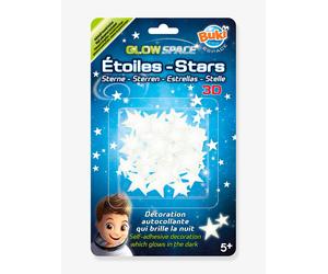 Stickers étoiles 3D blanc TU