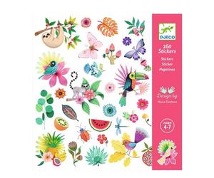 Stickers Exotiques en Papier - 160 Pièces pour Créations Artistiques