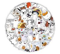 Stickers Fantômes Mignons 50 Pièces Décorations Fantômes Imperméables