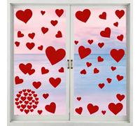 Stickers Fenêtre Saint Valentin, Decoration Saint Valenti n, Stickers Saint-Valentin, Autocollant Coeur Rouge, Decoration Voiture Mariage, pour D écoration Saint-Valentin, Mariage, Fenêtre, Mur, Sol