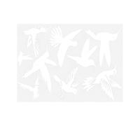 Stickers fenêtres oiseaux 9 Pièces Forme Colibri Réfléchissant UV