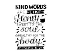 Stickers finement sculptés Calligraphie manuscrite avec des versets bibliques et des paroles bienveillantes 50.4x69.7cm Décoration de carrosserie Noir