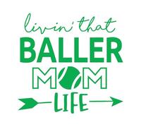 Stickers finement sculptés phrase « vivre la vie d’une maman qui déchire » 54.6x57.6cm Décoration artistique Vert