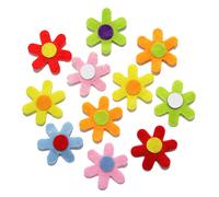 Stickers Fleurs Feutrine 3 Cm 15 Pièces