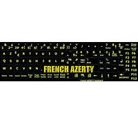 Stickers Fluo Autocollants AZERTY Clavier Fluo Complet Français