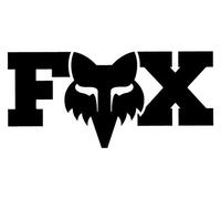 Stickers fox f head x 17 8 cm noir