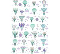 Stickers frise chambre enfant animaux navigateurs dans le ciel