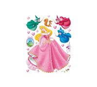 Stickers géant - Aurore Disney - Multicolore - Autocollants repositionnables - Décoration murale
