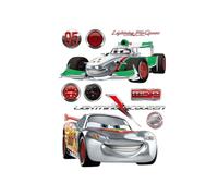 Stickers géant Cars Flash McQueen & Francesco Bernoulli Silver Disney