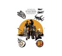 Stickers géant - KOMAR - Star Wars Episode VII - Prédécoupés - Repositionnables - 50x70 cm