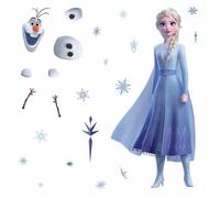 Stickers géant - ROOMMATES - Elsa & Olaf - Violet - Décoration murale - Enfant
