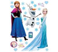 Stickers géants - Disney - La Reine des Neiges - Anna, Elsa & Olaf - 65x85 cm - Vinyle - Repositionnables