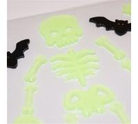 Stickers gel Halloween - Squelette phosphorescent Multicolore G