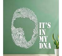 Stickers gravés ça fait partie de mon mois d'histoire de l'ADN 54.6x55.6cm Ne se décolle pas Blanc